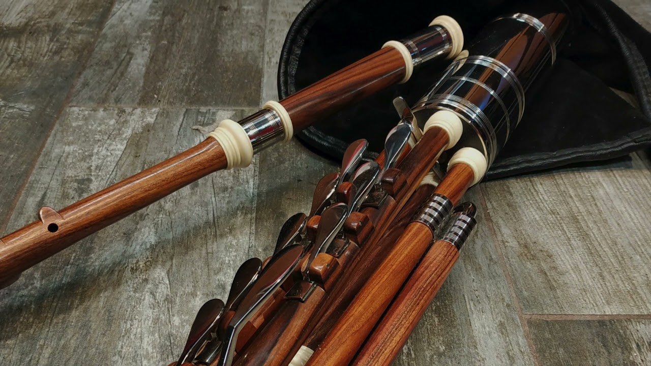 Pau ferro 3/4 uilleann B set