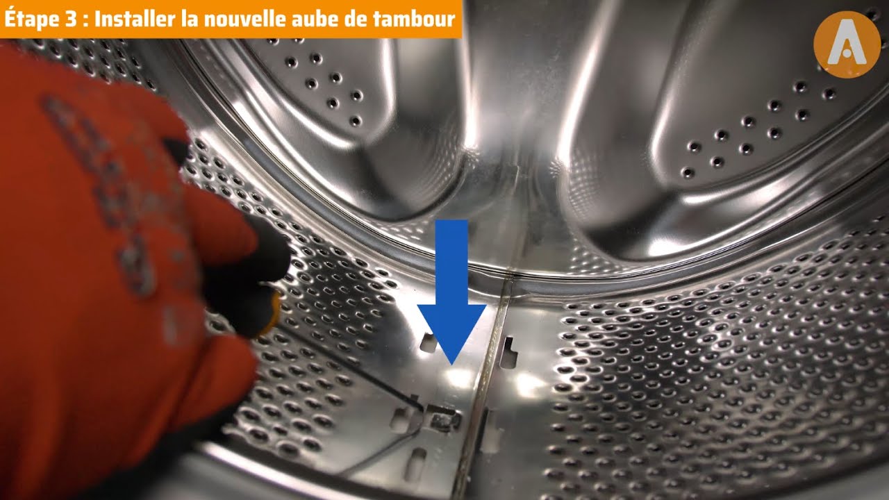 Comment changer les aubes de tambour/brassage d'un lave-linge ?