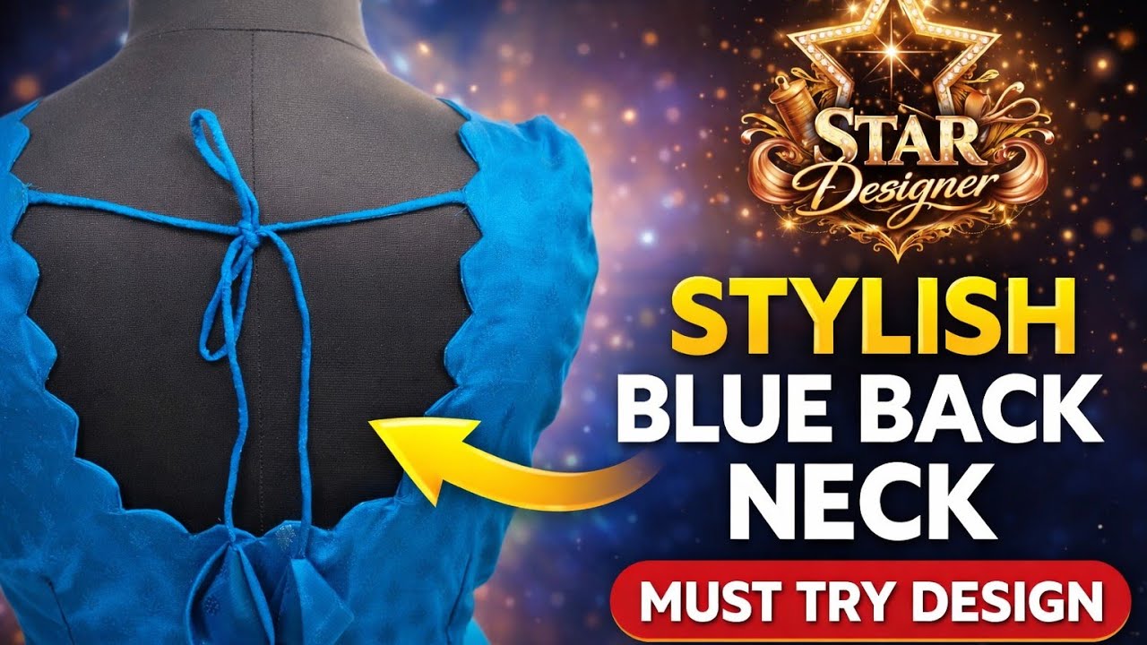 Trendy Blue Blouse Design | Simple & Stylish Pattern