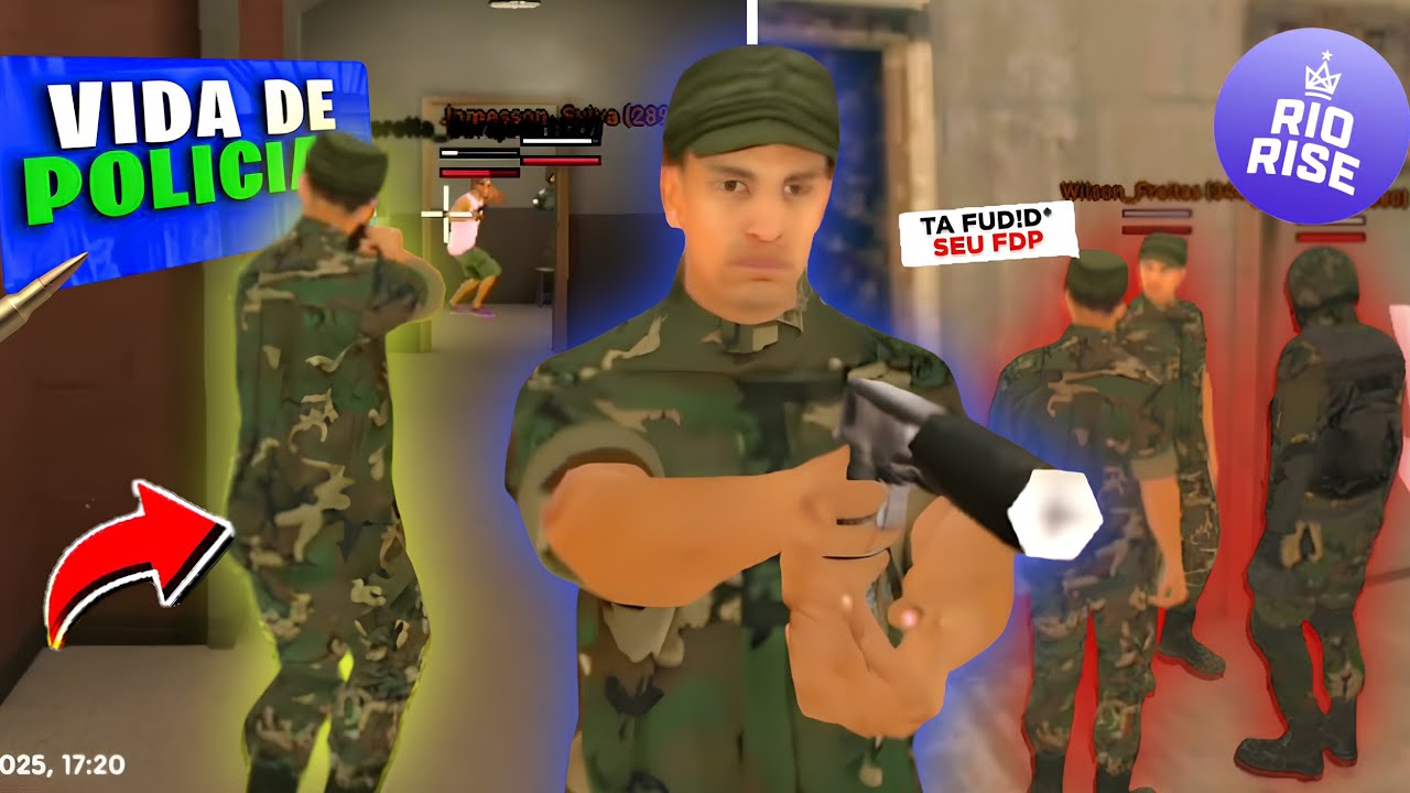 Entrei Para o EXÉRCITO BRASILEIRO No Rio Rise Roleplay☠️ (Deu RUIM😱)