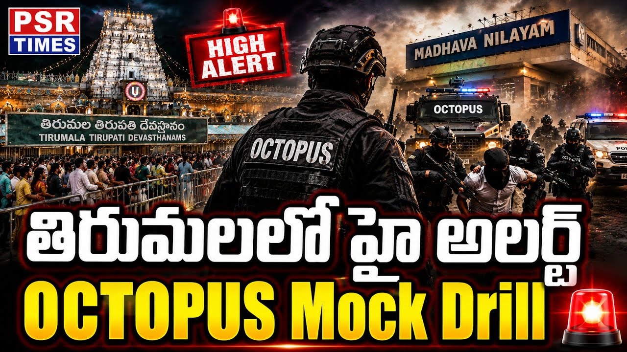 Tirumala OCTOPUS Mock Drill 2026 | Anti-Terror Rescue Operation at Madhava Nilayam | TTD | PSR Times