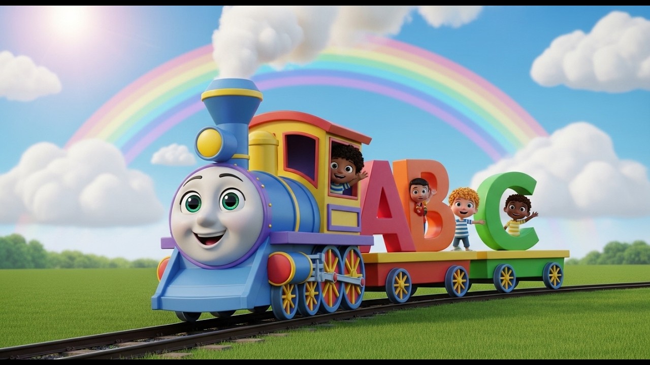 🎨 Magical Alphabet Train –| Nursery rhymes