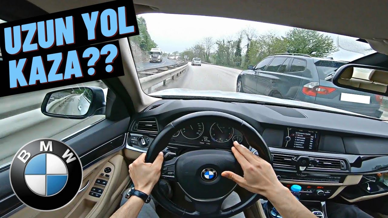 BMW İLE UZUN YOL | KAZA YAPIYORDUK ! BMW F10 520D UZUN YOL VLOG