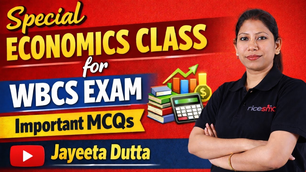 WBCS 2024 Special Economics Class | Important MCQs & Concepts | Jayeeta Dutta | RICE Educationn