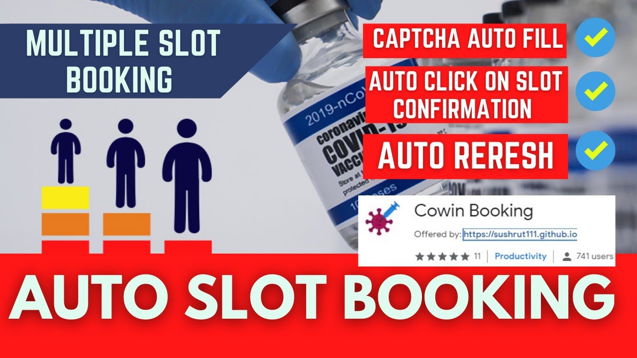 Cowin Auto slot Booking Trick to Book slot in Cowin  for All Family Member | Cowin Booking Extension