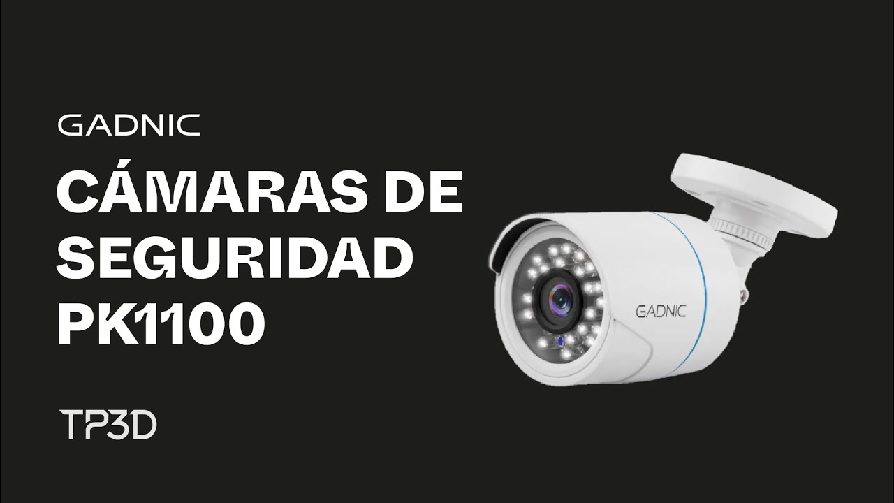 Cámaras de Seguridad PK1100 + DVR Gadnic x4 Interior / Exterior IP CCTV Vis