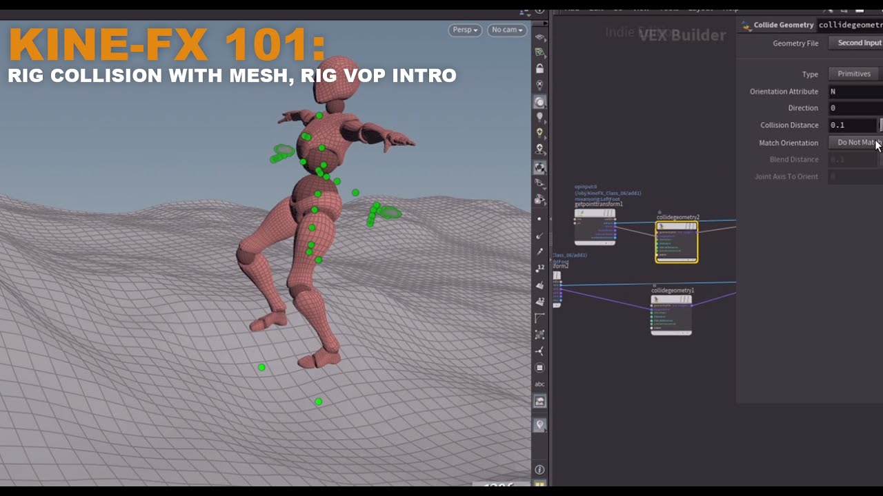 Houdini KineFX 101: Tutorial Six - Rig Collision with Meshes, Rig VOP Intro