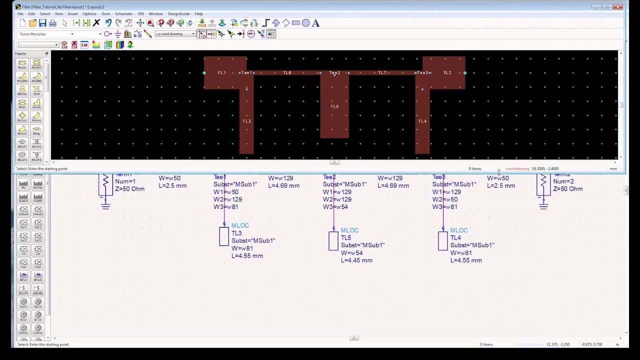 ADS Introduction - Microstrip Filter Simulation