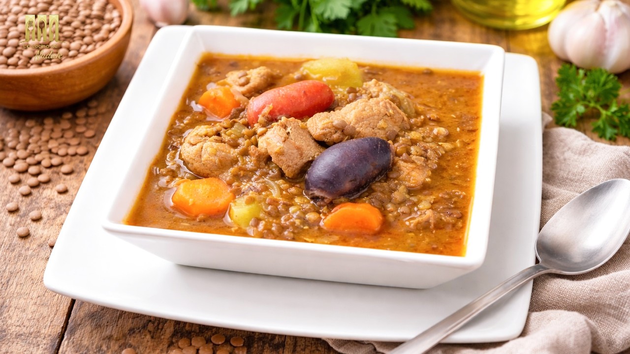 Lentejas con solomillo de cerdo, receta de la abuela | Monsieur Cuisine Connect