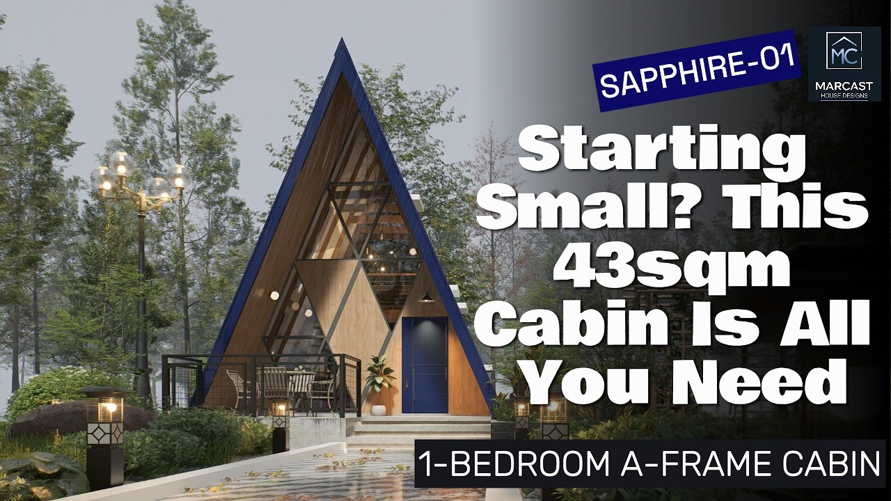 How to Build Modern on a Budget A-Frame House:  43sqm House Tour | Sapphire-01