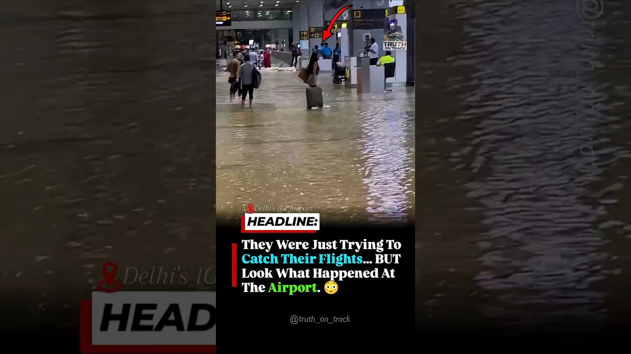 This Was Delhi Airport After Heavy Rain&hellip; 😳 #shorts