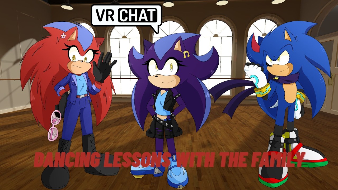 Уроки танцев с семьей. Алекс (пытается) попрактиковаться в танцах с семьей. VRChat