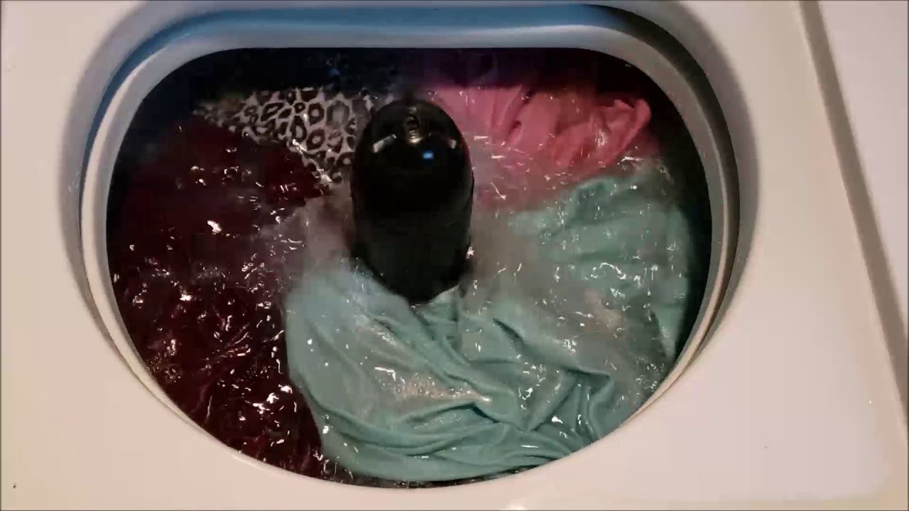 Full Cycle- 1954 Whirlpool Imperial Automatic Washer load of sheets and pillowcases