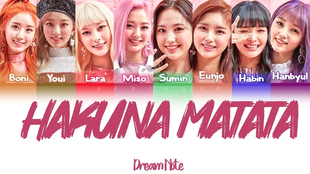 DREAM NOTE- Hakuna Matata (Letra Codificada Em Cores HAN/ROM/PT-BR)