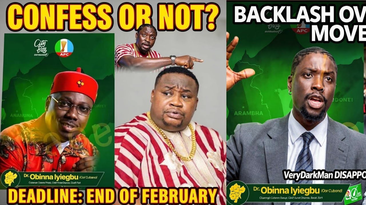 Verydarkman gave cubana chief priest from now till end of February to confess to going into APC if..