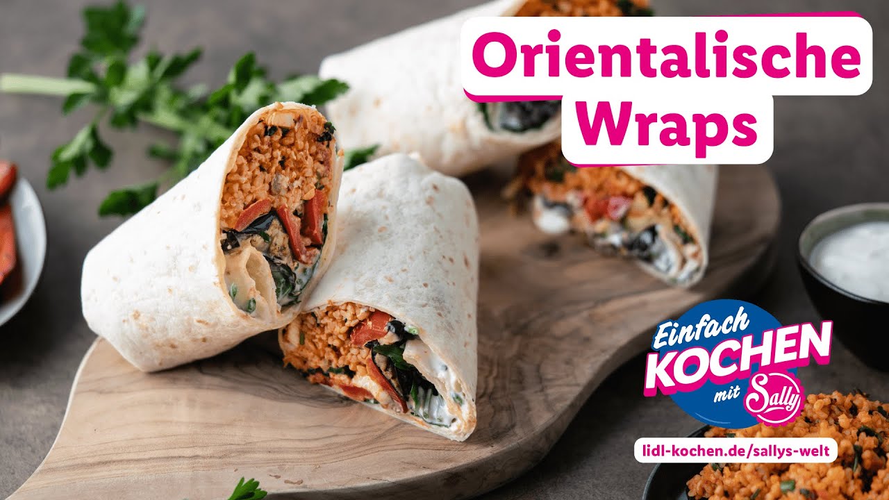 Wraps mit orientalischer Füllung | Rezepte für Lidl von Sallys Welt