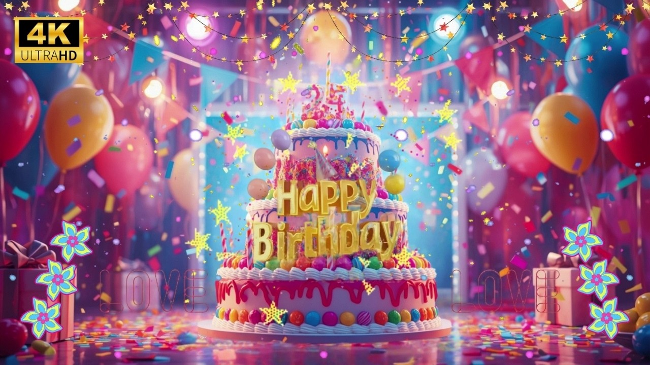 💖Best Happy Birthday Song🎂Happy Birthday Remix 2026🎉Birthday Celebration Cake l Countdown