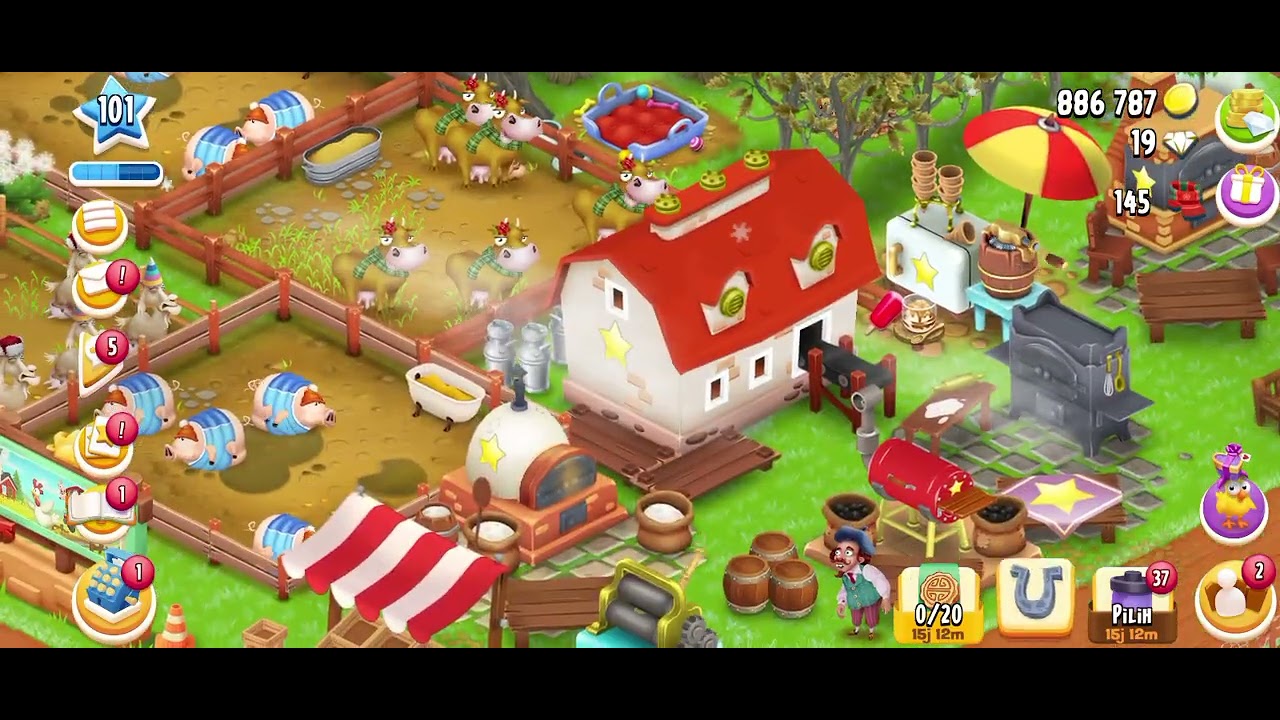 Hay day level 101 day 12