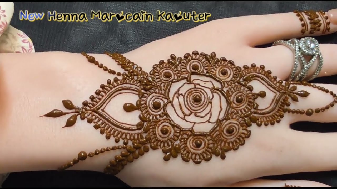 الإبداع في نقش الحناء رسمة ولا في الخيال Fantasy henna design