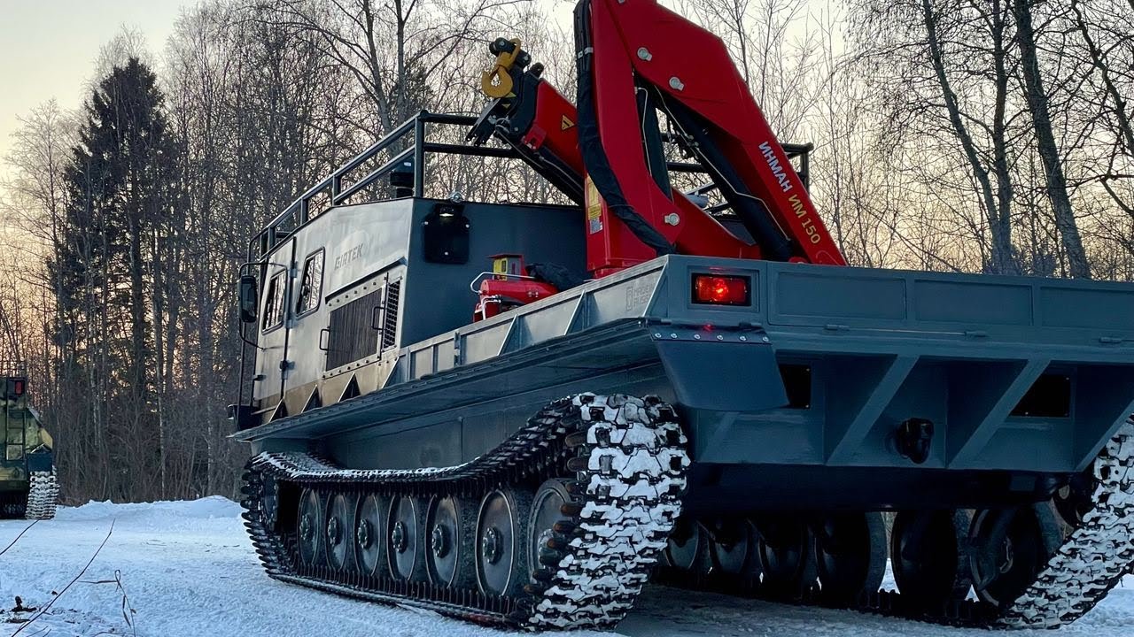 Флагманский МТЛБ-у c крано-манипуляторной установкой / ГИРТЕК