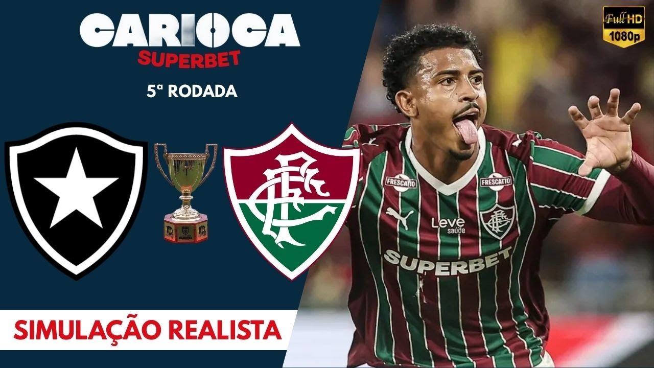 BOTAFOGO x FLUMINENSE | CAMPEONATO CARIOCA | AO VIVO E COM IMAGENS | SIMULAÇÃO PES21