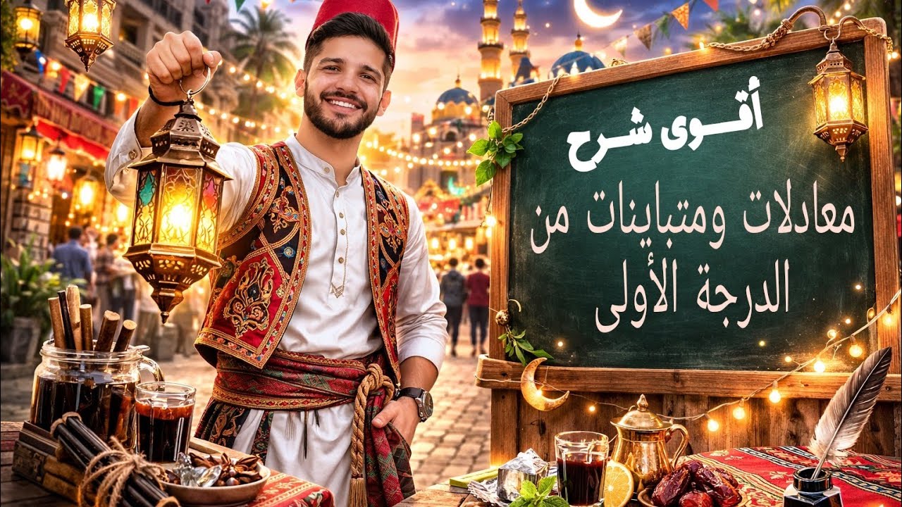 شرح درس (معادلات ومتباينات الدرجة الأولى) بطريقة بسيطة ومفهومة | جبر الصف الثانى الاعدادى ✍️✨