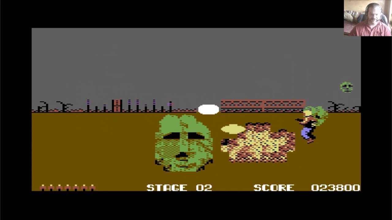Lukozer Retro Game Review 352 - Space Harrier - Commodore 64