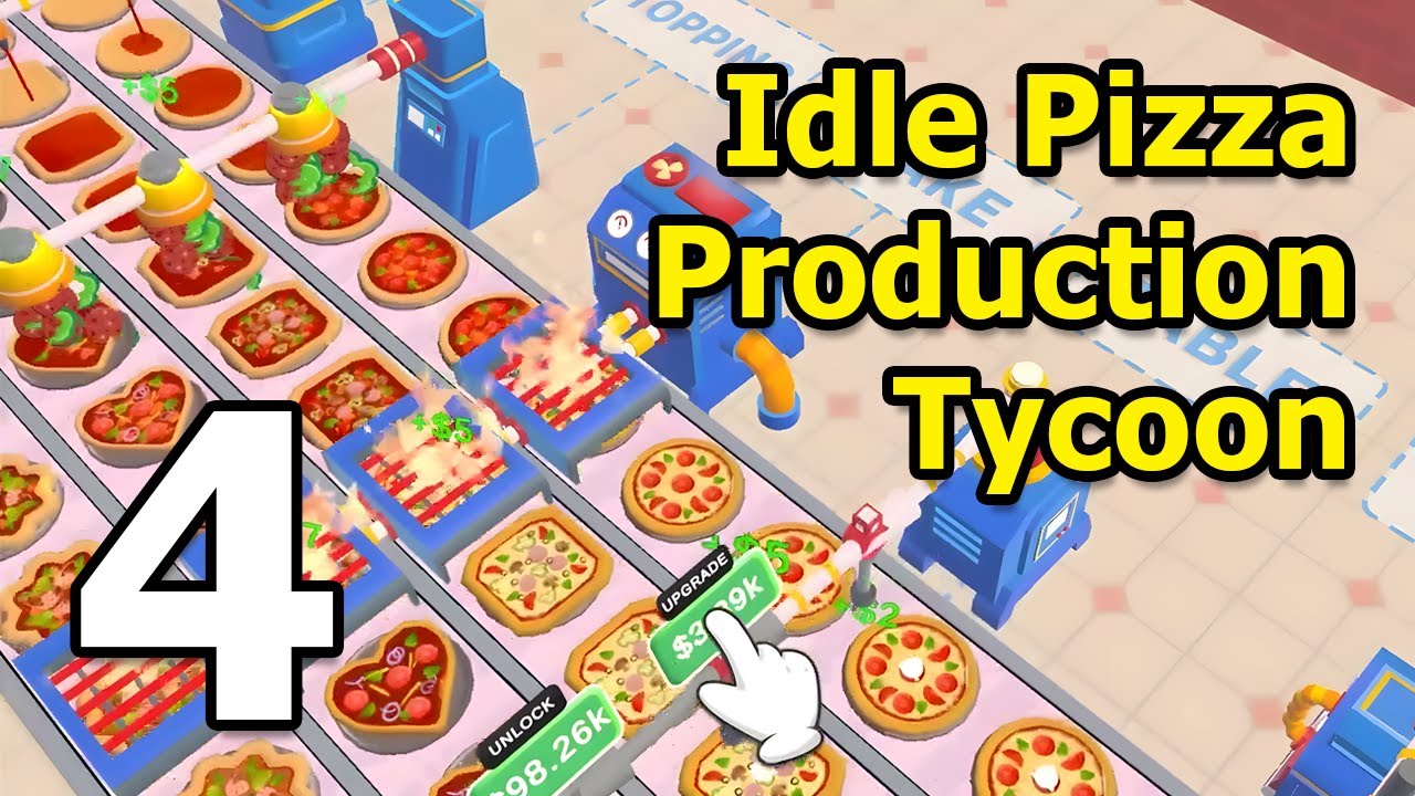 Idle Pizza Production Tycoon Gameplay Walkthrough Part 4 | iOS, Android, Casual - Simulation Game