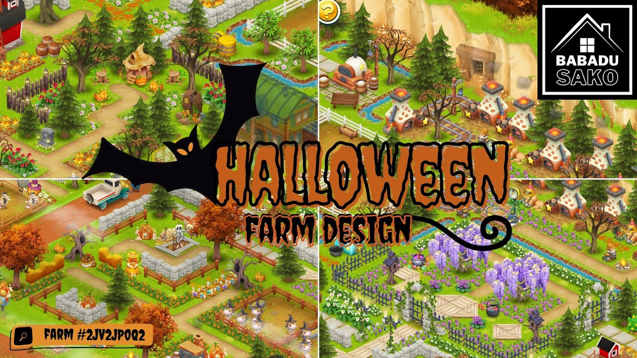EP.133 : Halloween farm design - HayDay FarmDesign!