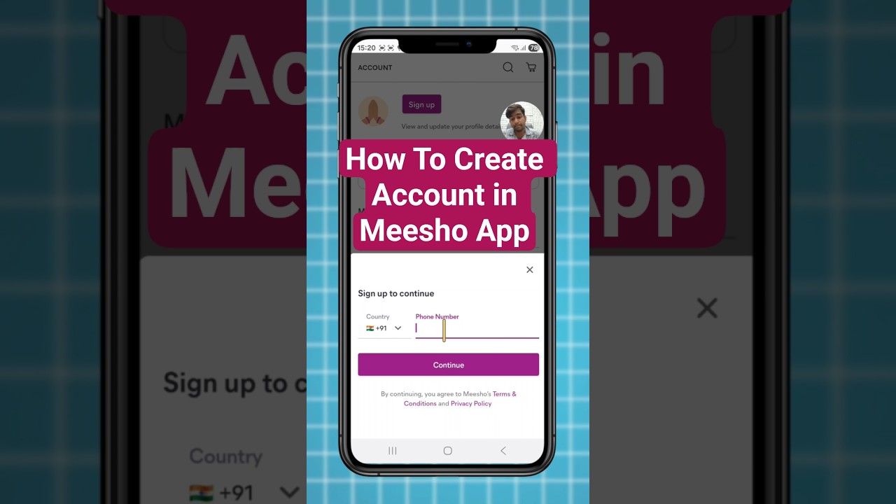 How To Create Account in Meesho App