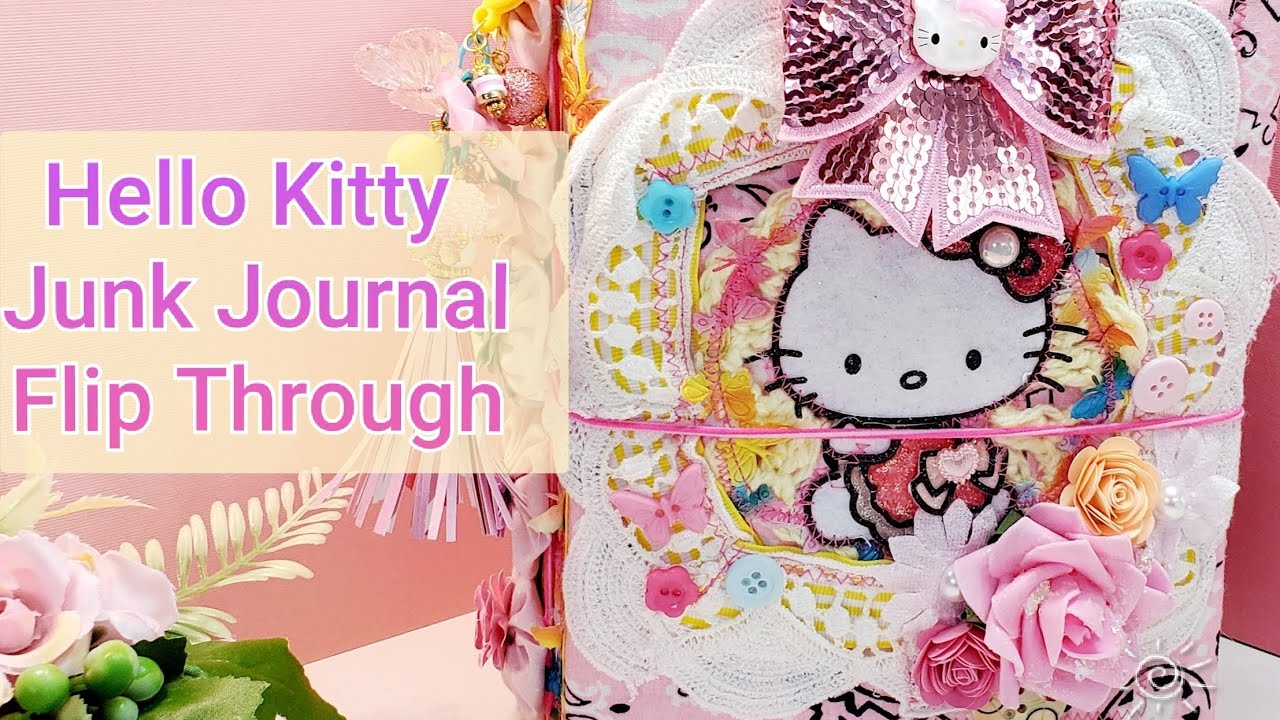 Hello Kitty Junk Journal Flip Through. #papercrafting #junkjournal #hellokitty #papercraft