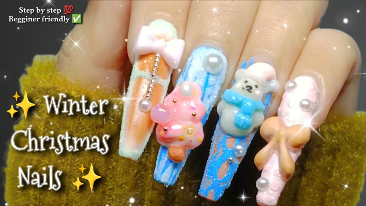 WINTER CHRISTMAS NAILS INSPO 2025 ❄️🎄🎊