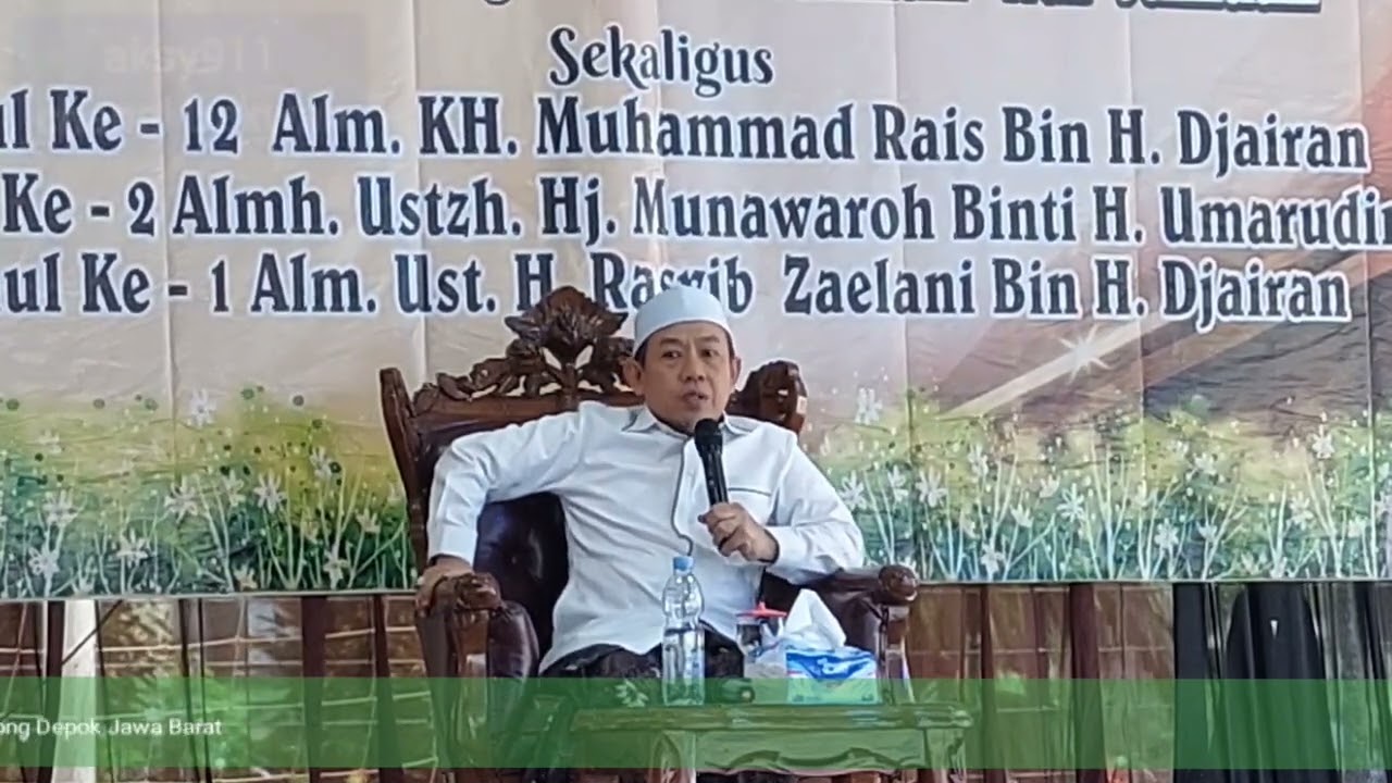 KH Zuhri Yakub M.A , Ceramah Agama Pada Acara Haul ke 12 Alm KH Muhammad Rais Bin Djairan