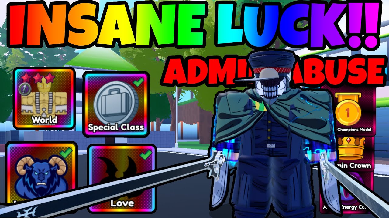 ADMIN ABUSER Gets *BROKEN LUCK* And BECOMES A GOD!!! Anime Eternal Noob To God (Mini Movie)