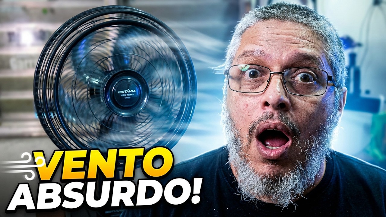 Ventilador GIGANTE Britânia BVT450 de 160W