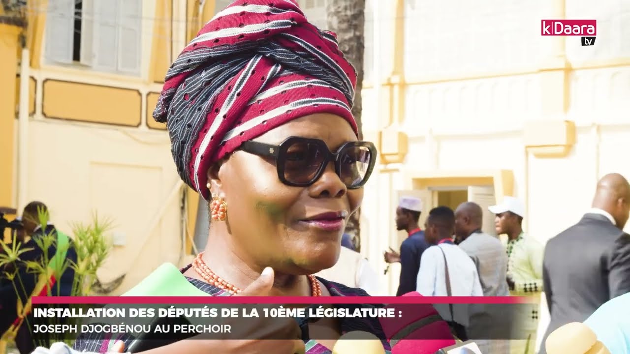 Installation des députés de la 10ème législature : Joseph Djogbénou au perchoir