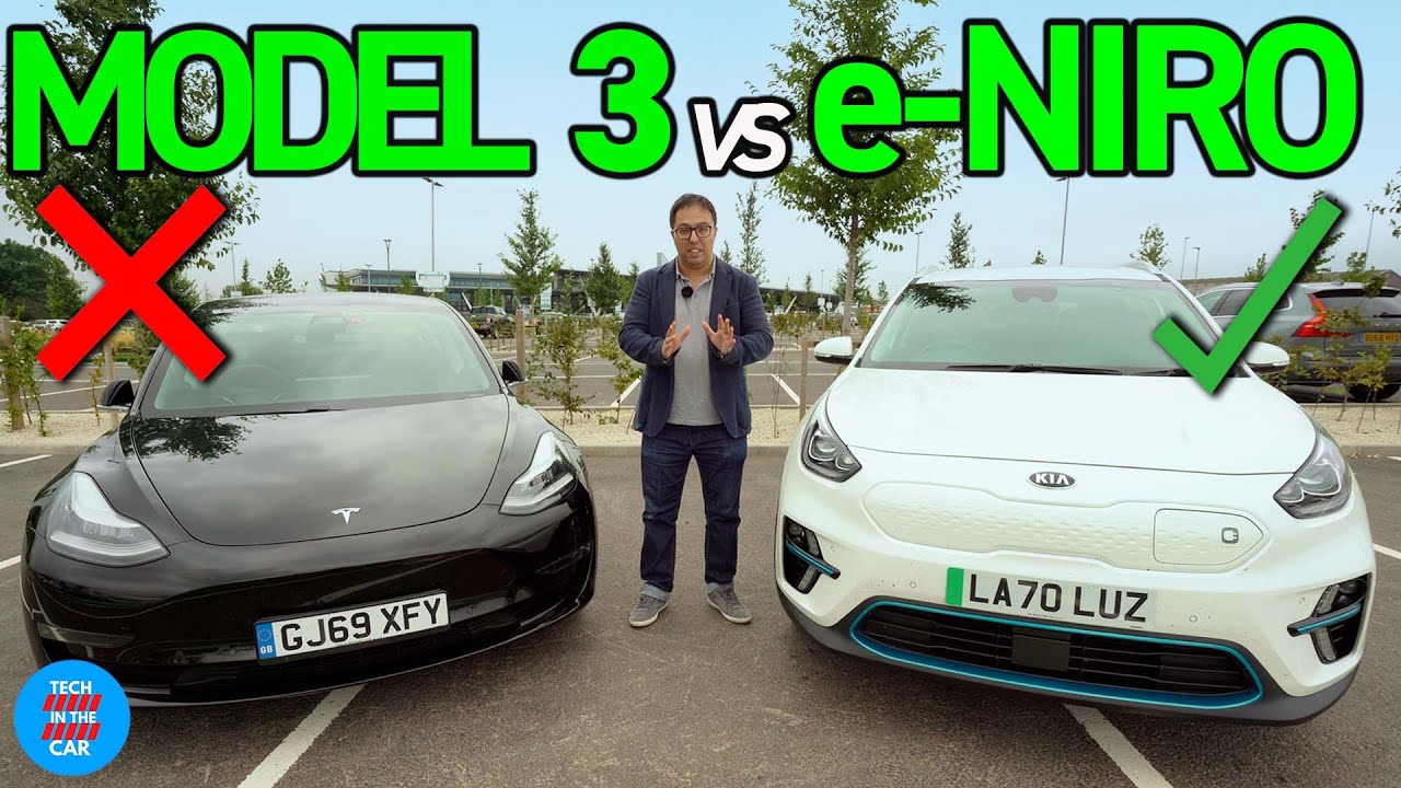 How the Tesla Model 3 compares to Kia E-Niro!