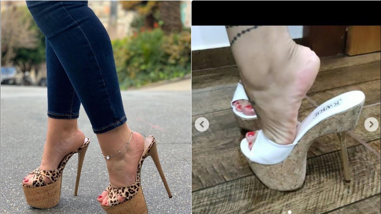 New and amazing collection of platform wooden high heel mule sandals for ladies.