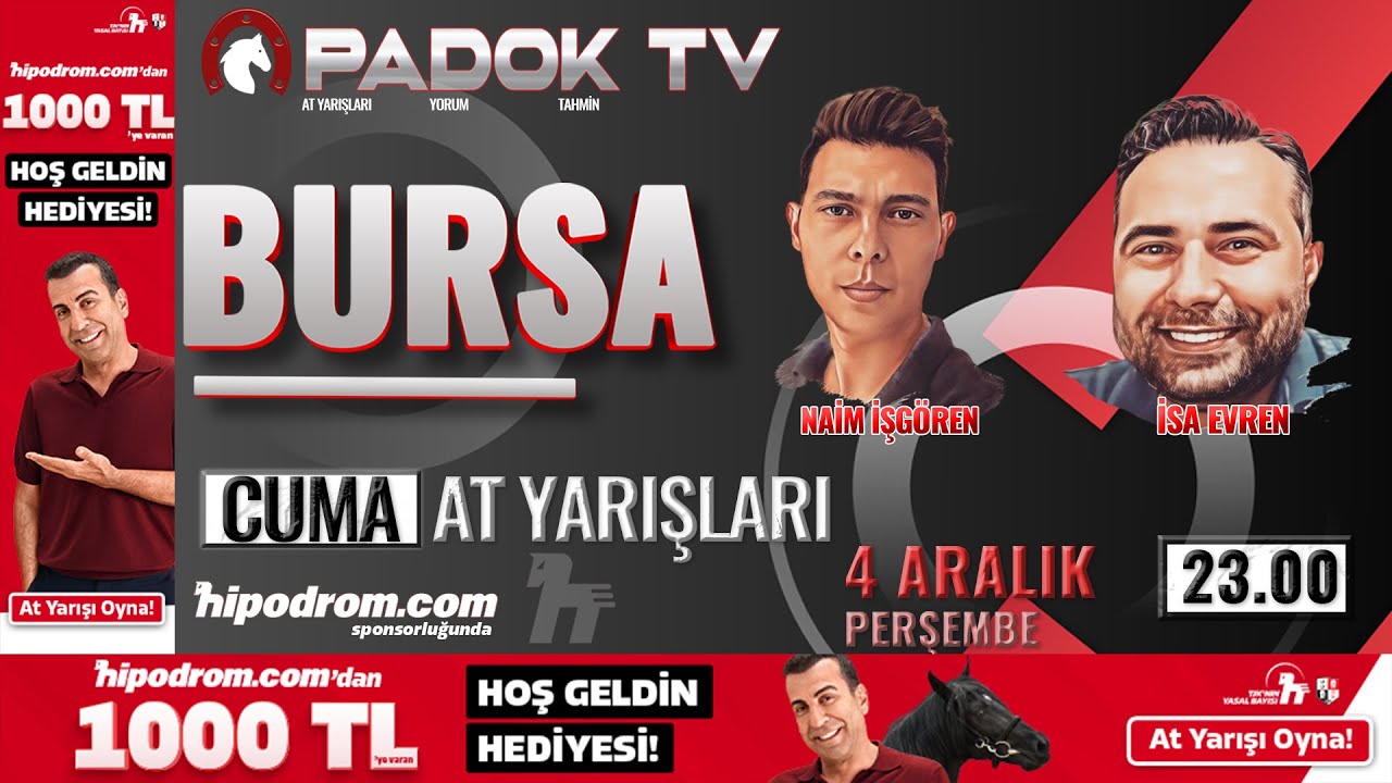 05 Aralık 2025 Bursa At Yarışı Tahminleri // Naim İşg&ouml;ren - İsa Evren
