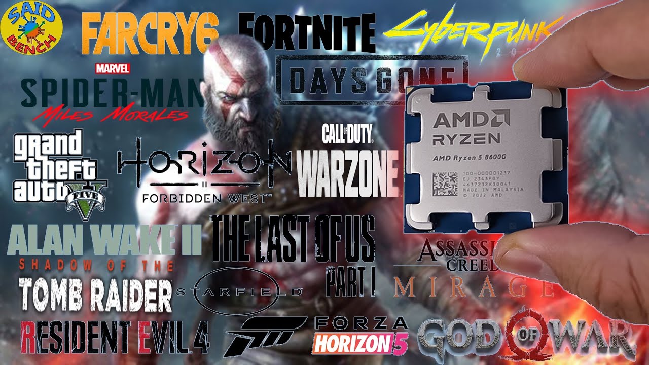 RYZEN 5 8600G😮Tested 16 GAMES WITH iGPU RADEON 760M