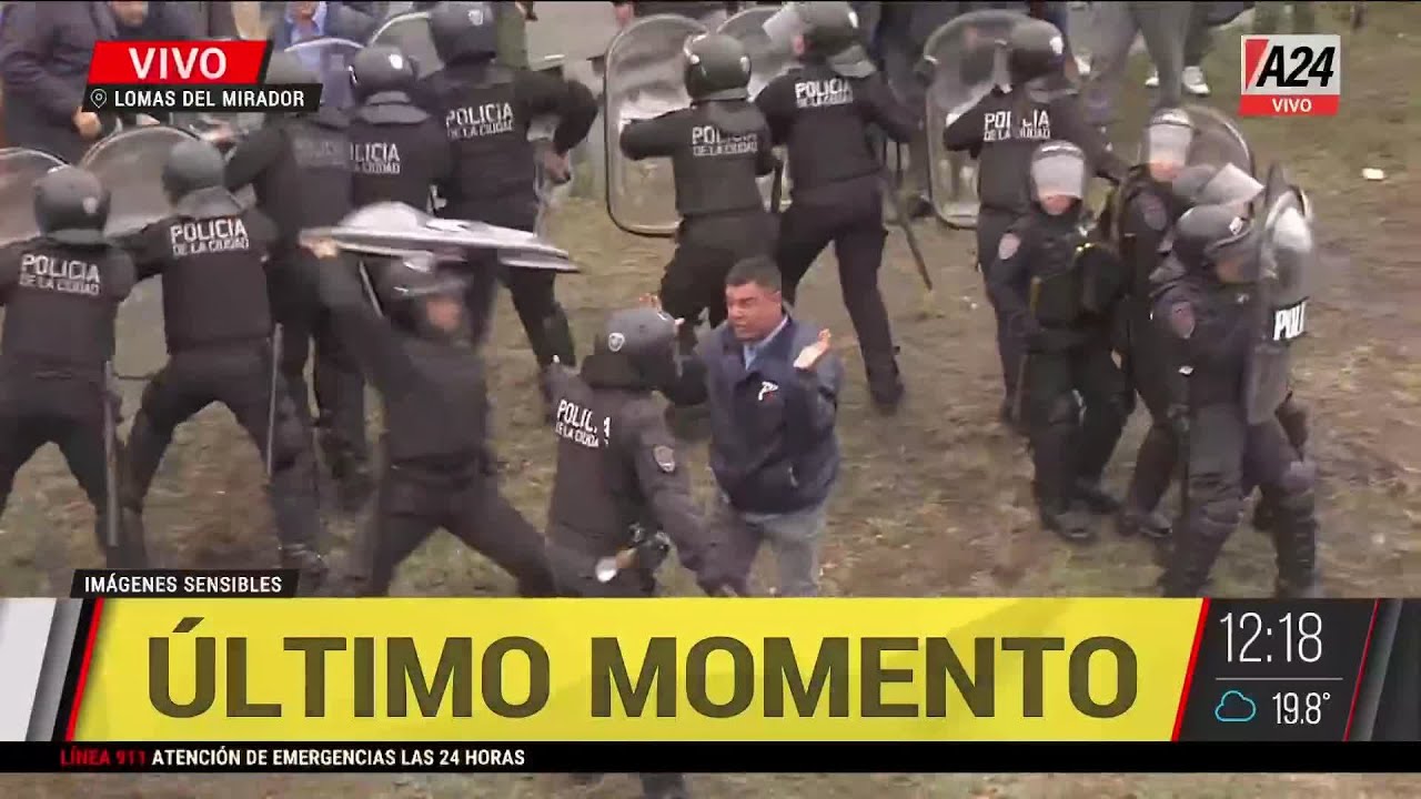 🔴 Máxima tensión: llegó infantería a sacar a Sergio Berni