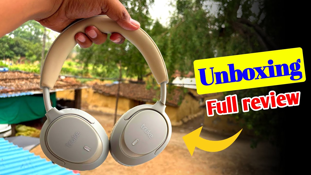Truke Aura bass bluetooth headphone unboxing and full review | best gaming headphone 🔥
