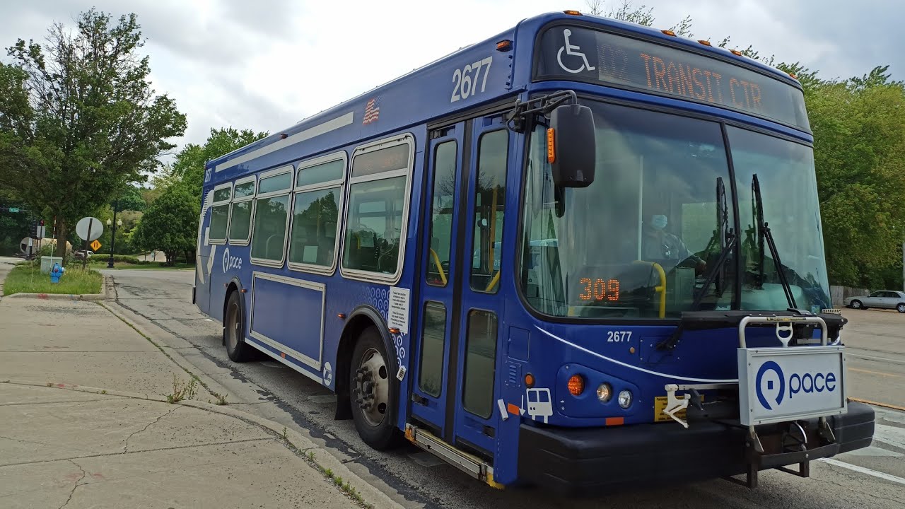 Ride On Pace Bus 2006 ElDorado National EZ-Rider II MAX 2677 On Rt 802 to Aurora TC