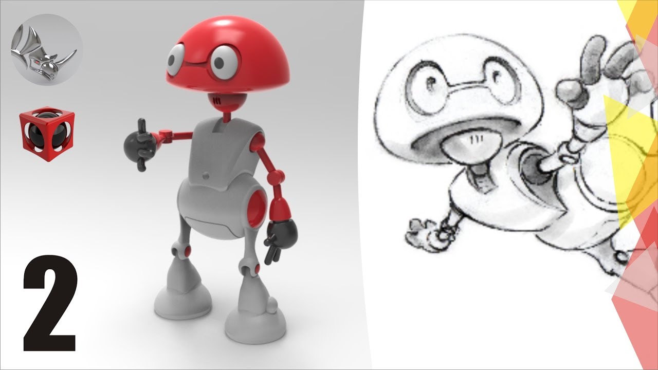 Tutorial Rhino 3D | Modelar un Robot en Rhino (2/15)
