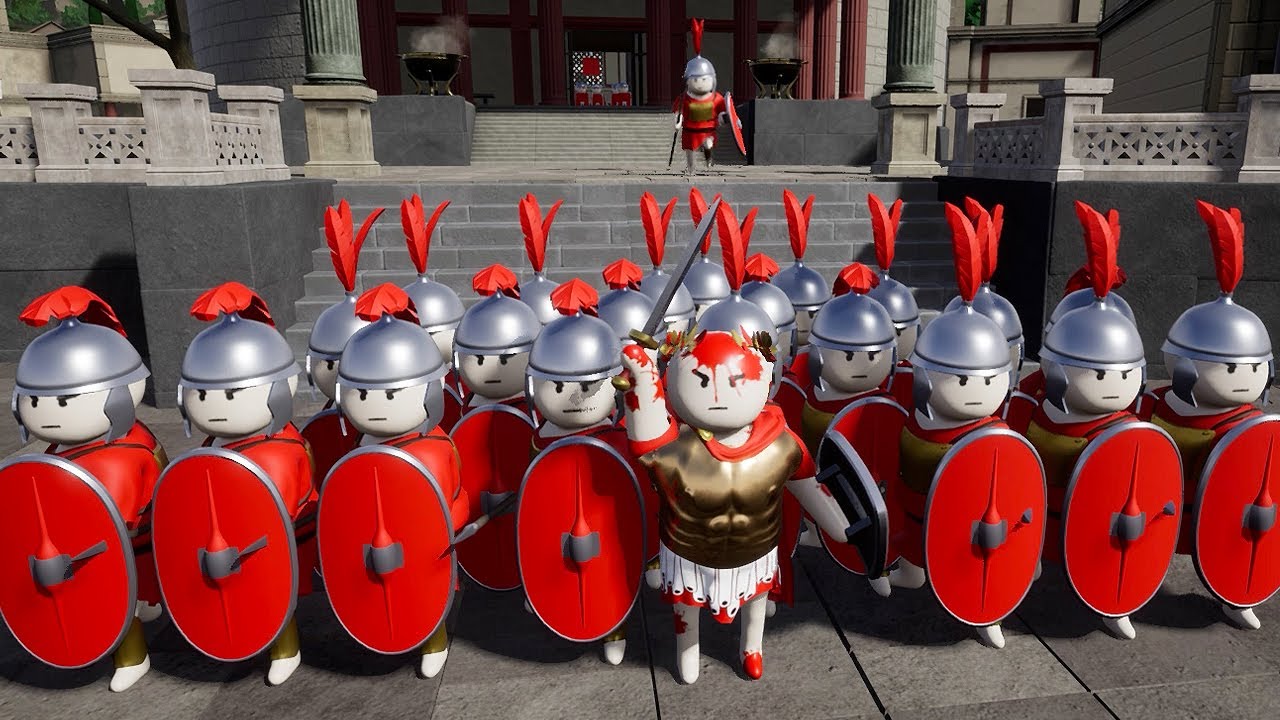 Caesar army rescues SENATE Shieldwall Gameplay