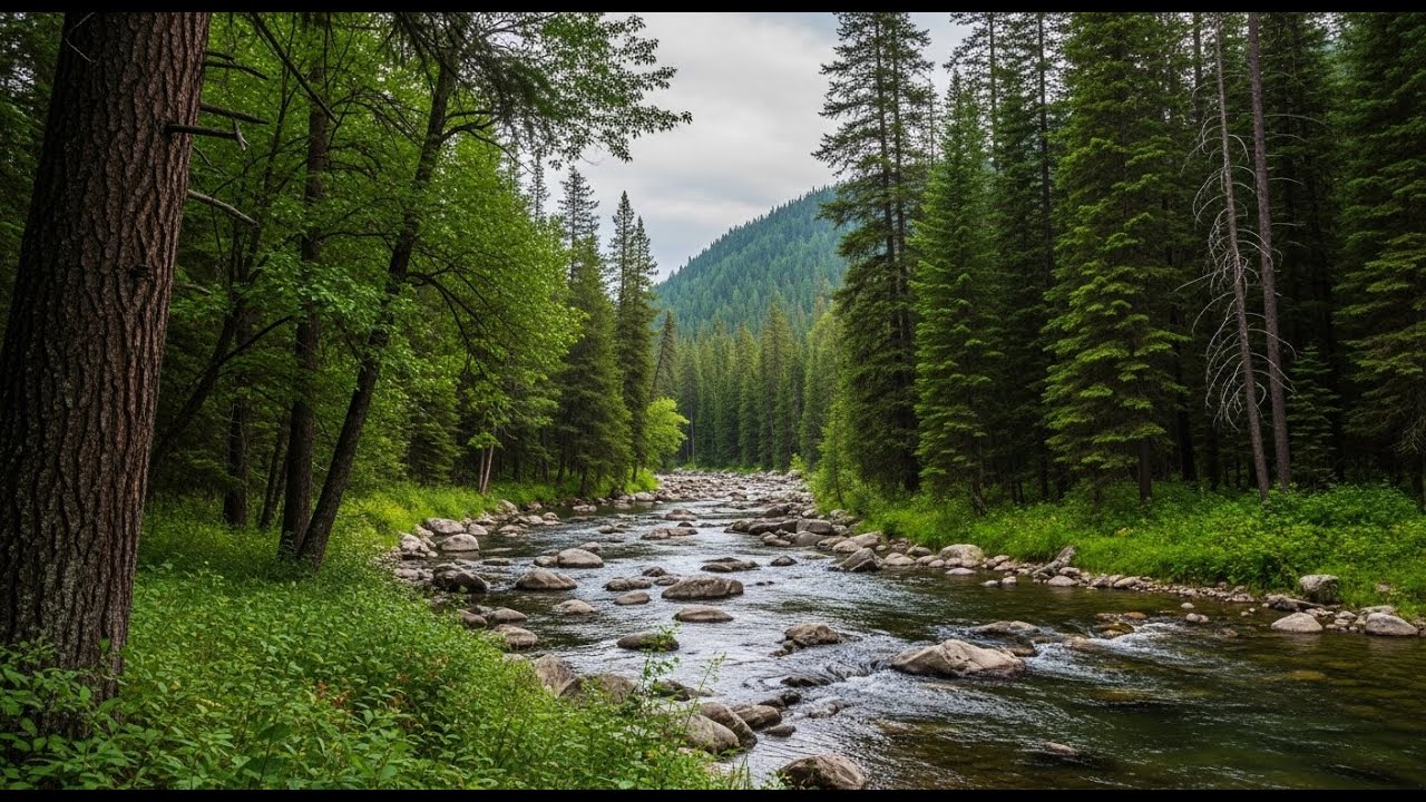 Serene River Water 🌿 Gentle Flowing Ambience for Sleep, Calm, and Meditation #825