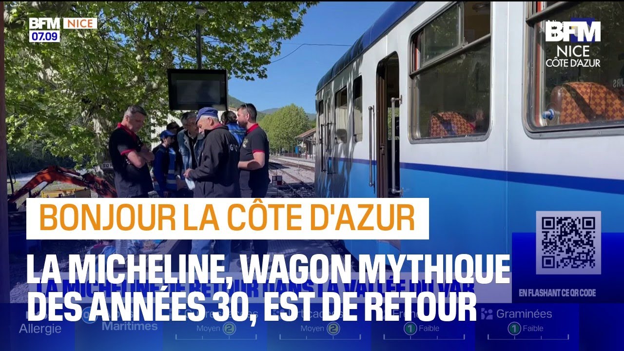 La Micheline, l'autorail diesel mythique, de retour dans la vall&eacute;e du Var