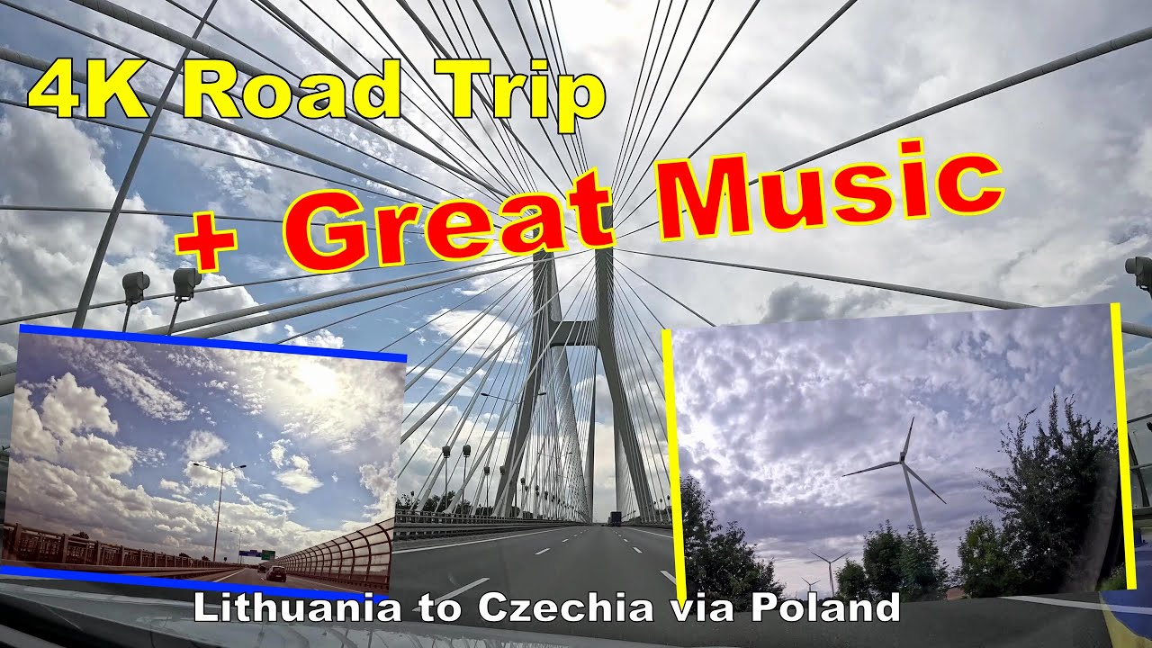 Epic 4K Road Trip + Great Music | Lithuania to Czechia via Poland | Stunning Views