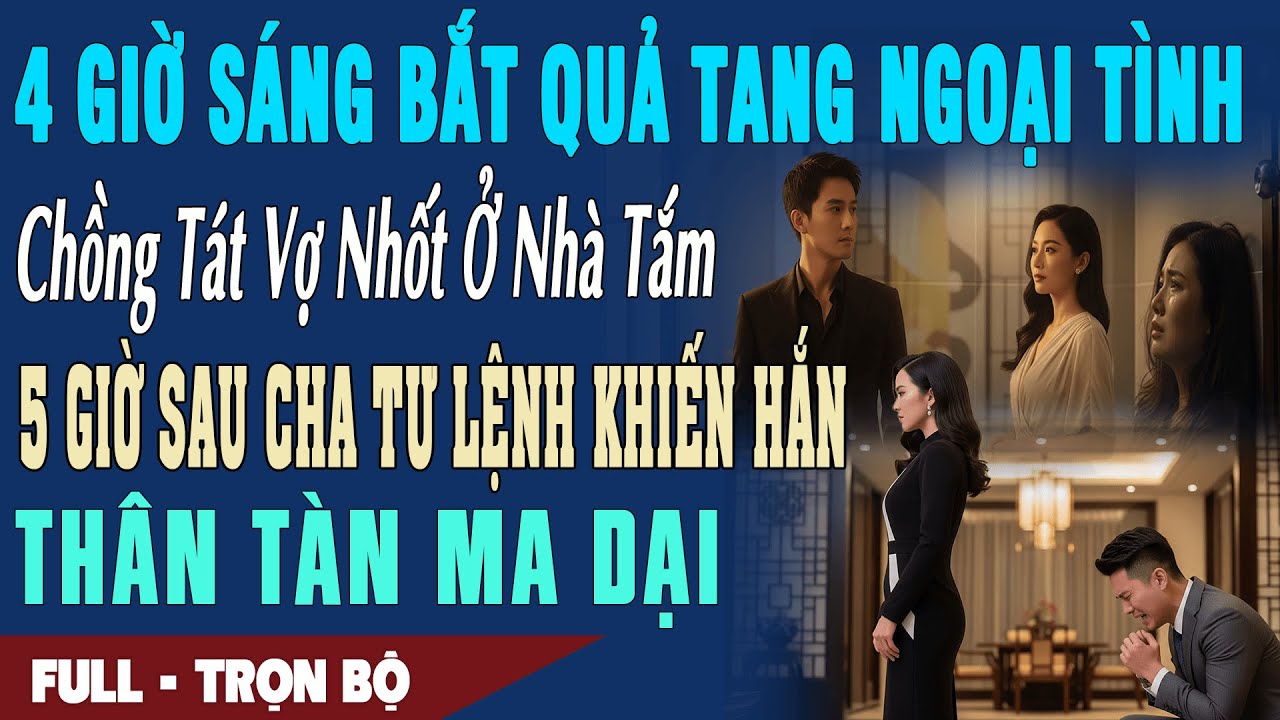 ❤️Truyện Ngôn Tình 4hSáng Thấy Chồng Ngoại Tình Vợ Bị Nhốt VợỞ Nhà Tắm Cha TƯ LỆNH khiến Hắn Tàn Đời