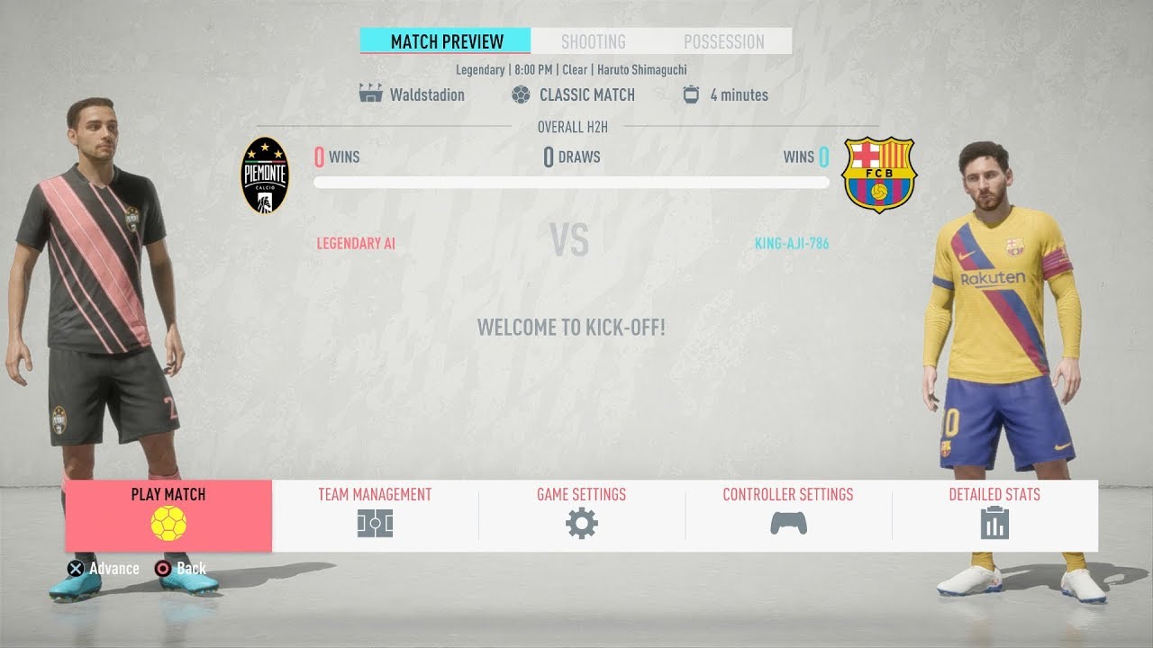 FIFA 20 - Juventus Vs FC Barcelona - FULL MATCH - (PS4 GAMEPLAY)
